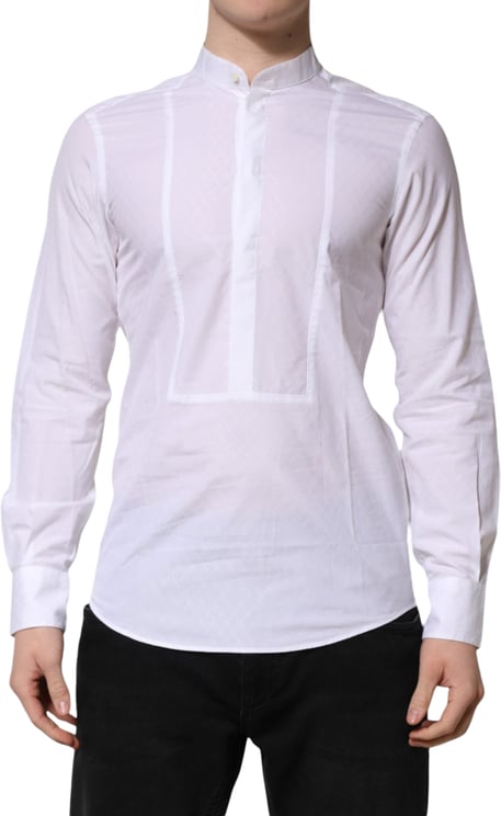 Dolce & Gabbana Dolce & Gabbana White Cotton Slim Long Sleeves Formal Shirt
