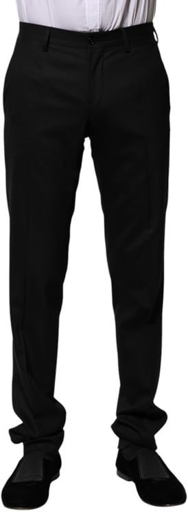 Dolce & Gabbana Dolce & Gabbana Black Wool Formal Dress Pants