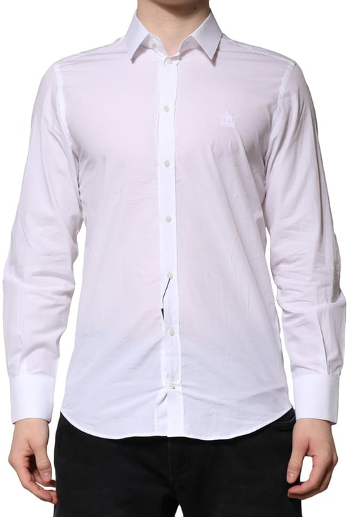 Dolce & Gabbana Dolce & Gabbana White MARTINI Long Sleeves Men Formal Shirt