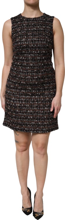 Dolce & Gabbana Dolce & Gabbana Multicolor Sleeveless Mini Tweed A-line Dress