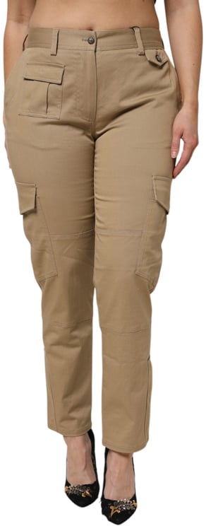 Dolce & Gabbana Dolce & Gabbana Brown Cotton Cargo Tapered Pants