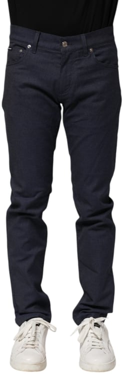 Dolce & Gabbana Dolce & Gabbana Dark Blue Cotton Skinny Denim Jeans