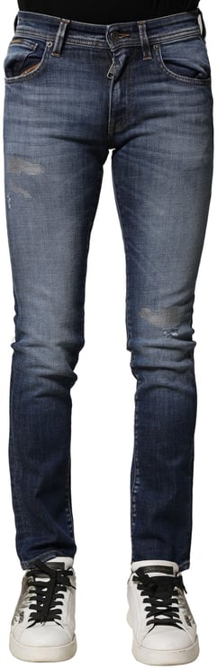 Dolce & Gabbana Dolce & Gabbana Blue Washed Cotton Slim Fit Men Denim Jeans