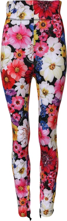 Dolce & Gabbana Dolce & Gabbana Multicolor Floral High Waist Leggings Pants