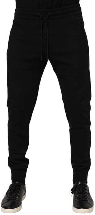 Dolce & Gabbana Dolce & Gabbana Black Cotton Men Jogger Sweatpants Pants