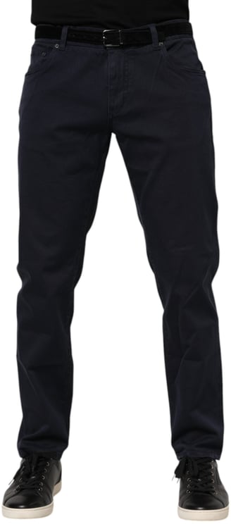 Dolce & Gabbana Dolce & Gabbana Blue Cotton Tapered Denim Jeans