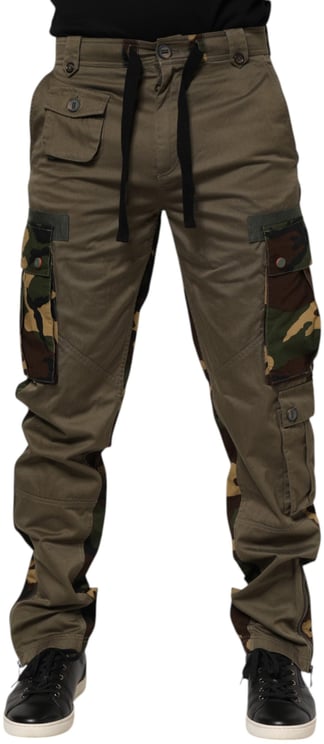 Dolce & Gabbana Dolce & Gabbana Brown Cotton Camouflage Cargo Pants