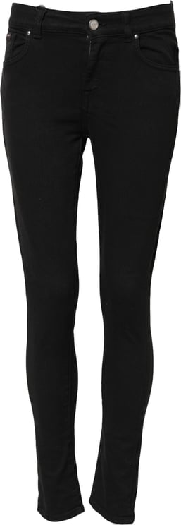 Dolce & Gabbana Dolce & Gabbana Black Cotton Skinny Mid Waist Denim Jeans