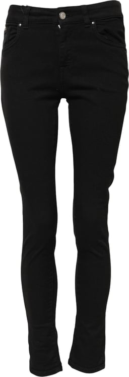 Dolce & Gabbana Dolce & Gabbana Black Cotton Skinny Mid Waist Denim Jeans