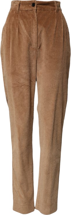 Dolce & Gabbana Dolce & Gabbana Brown Cotton Corduroy Tapered Pants