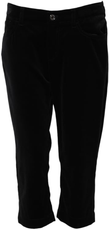 Dolce & Gabbana Dolce & Gabbana Black Cotton Skinny Capri Cropped Denim Jeans