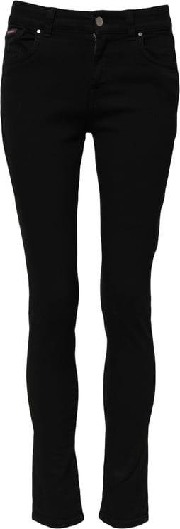 Dolce & Gabbana Dolce & Gabbana Black Cotton Skinny Mid Waist Denim Jeans