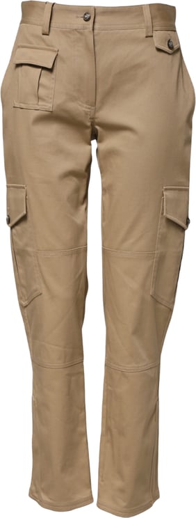 Dolce & Gabbana Dolce & Gabbana Beige Mid Waist Cargo Tapered Pants