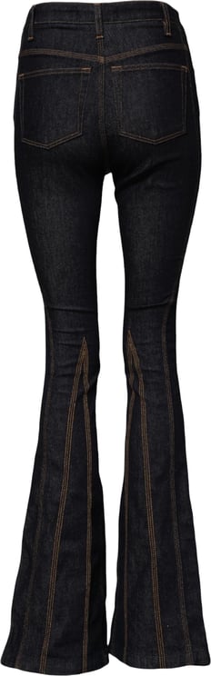 Dolce & Gabbana Dolce & Gabbana Black Cotton Mid Waist Bootcut Denim Jeans