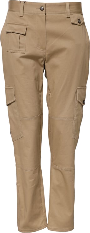 Dolce & Gabbana Dolce & Gabbana Beige Mid Waist Cargo Tapered Pants