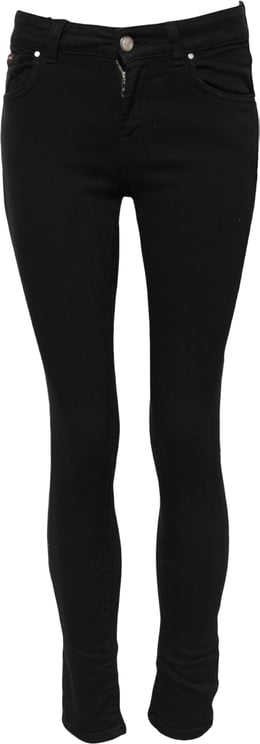 Dolce & Gabbana Dolce & Gabbana Black Cotton Skinny Mid Waist Denim Jeans