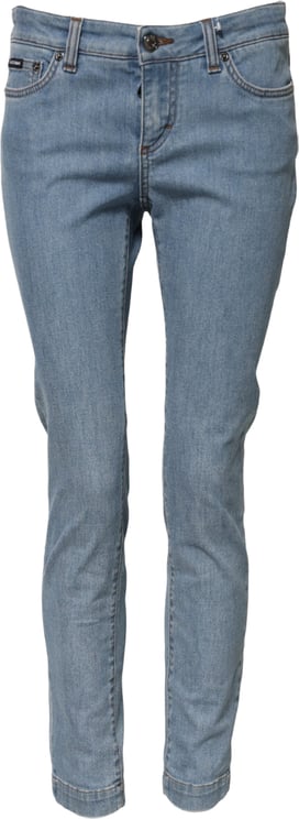 Dolce & Gabbana Dolce & Gabbana Blue Cotton PRETTY MidWaist Skinny Denim Jeans