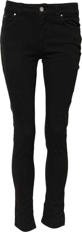 Dolce & Gabbana Dolce & Gabbana Black Cotton Skinny Mid Waist Denim Jeans