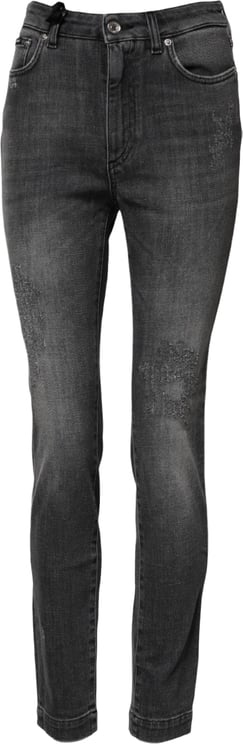 Dolce & Gabbana Dolce & Gabbana Dark Gray AUDREY Cotton Skinny Denim Jeans