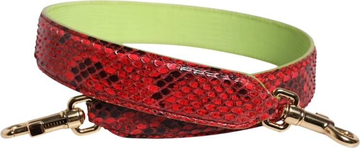 Dolce & Gabbana Dolce & Gabbana Red Exotic Leather Handbag Accessory Shoulder Strap