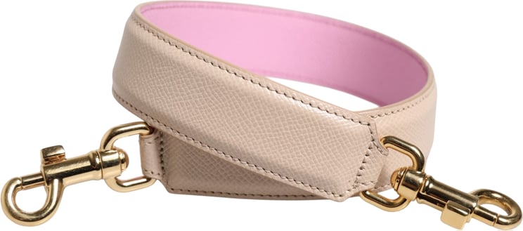 Dolce & Gabbana Dolce & Gabbana Beige Pink Leather Handbag Accessory Shoulder Strap
