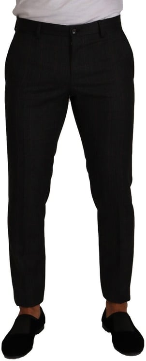 Dolce & Gabbana Dolce & Gabbana Gray Check Wool Formal Trouser Dress Pants