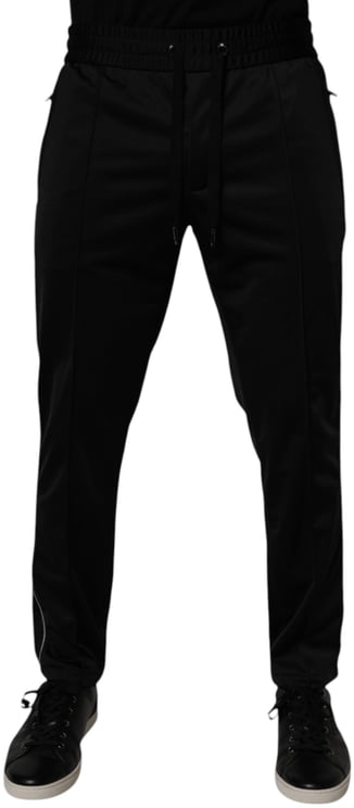 Dolce & Gabbana Dolce & Gabbana Black Polyester Men Jogger Sweatpants Pants
