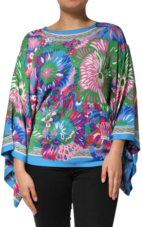 Dolce & Gabbana Dolce & Gabbana Multicolor Floral Printed Tunic Blouse Top