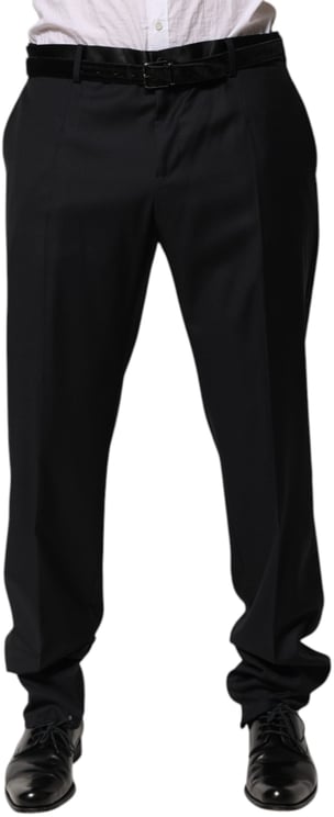 Dolce & Gabbana Dolce & Gabbana Black Wool Men Formal Dress Trouser Pants