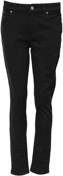 Dolce & Gabbana Dolce & Gabbana Black Cotton Skinny Mid Waist Denim Jeans