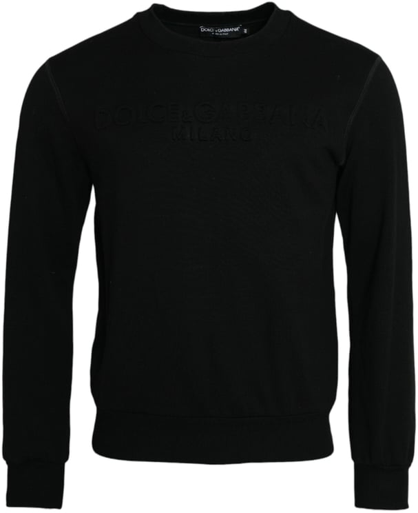 Dolce & Gabbana Dolce & Gabbana Black Cotton Long Sleeves Sweatshirt Sweater