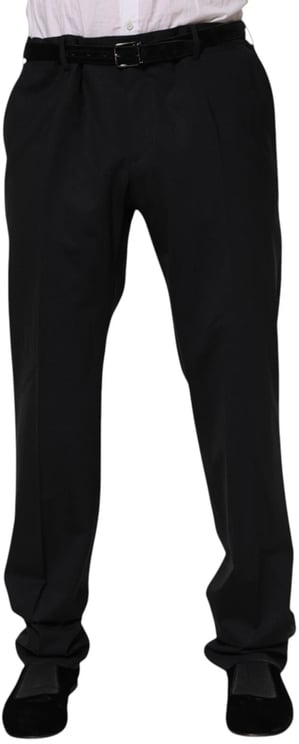 Dolce & Gabbana Dolce & Gabbana Black Wool Formal Dress Men Trousers Pants