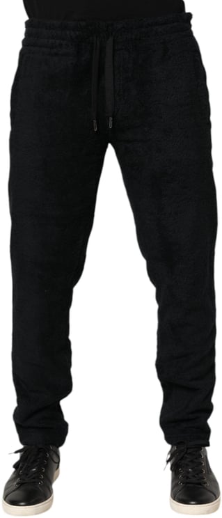 Dolce & Gabbana Dolce & Gabbana Black Cotton Logo Men Jogger Sweatpants Pants