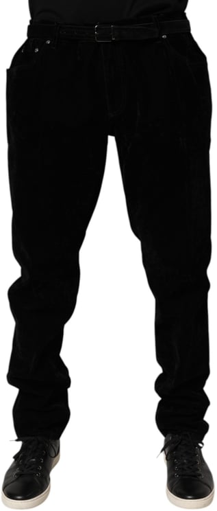 Dolce & Gabbana Dolce & Gabbana Black Cotton Slim Fit Denim Trouser Jeans