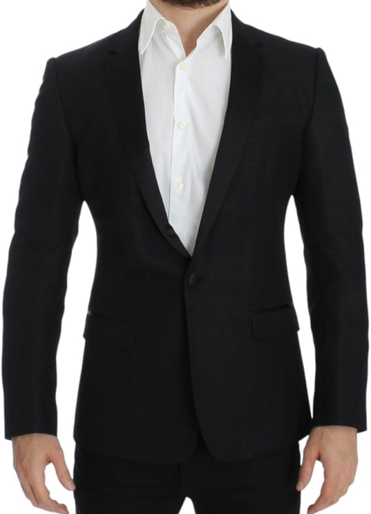 Dolce & Gabbana Dolce & Gabbana Black wool MARTINI slim blazer
