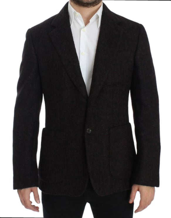 Dolce & Gabbana Dolce & Gabbana Bordeaux alpaga two button blazer