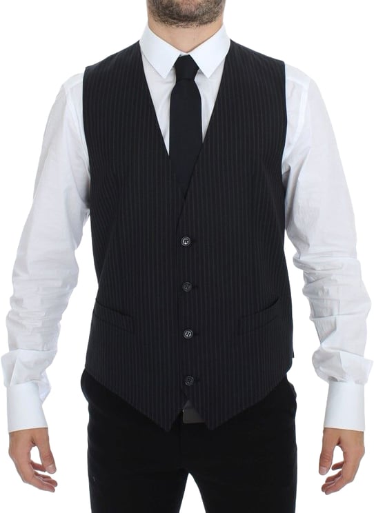 Dolce & Gabbana Dolce & Gabbana Gray Stretch Formal Dress Vest Gilet