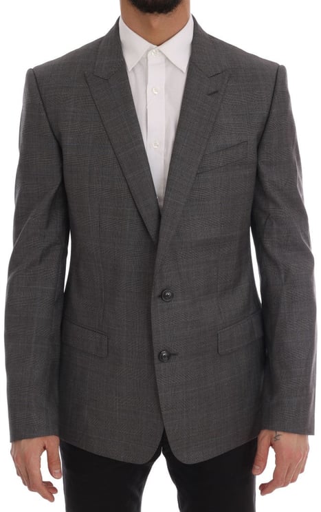 Dolce & Gabbana Dolce & Gabbana Gray Wool MARTINI Slim Blazer