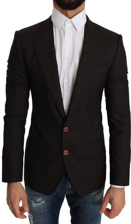 Dolce & Gabbana Dolce & Gabbana Brown Wool SICILIA Jacket Coat Blazer