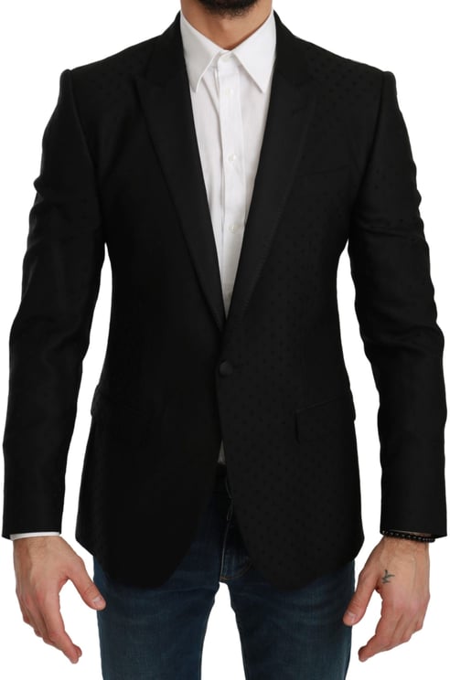 Dolce & Gabbana Dolce & Gabbana Black Slim Fit Coat Jacket MARTINI Blazer