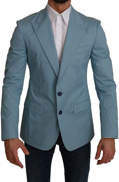 Dolce & Gabbana Dolce & Gabbana Blue Slim Fit Coat Jacket MARTINI Blazer