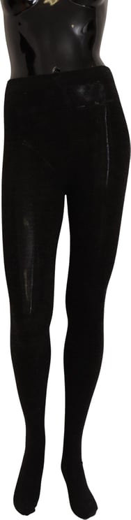 Dolce & Gabbana Dolce & Gabbana Black Wool Stretch Tights Stocking Socks