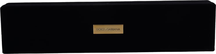 Dolce & Gabbana Dolce & Gabbana Black Velvet Logo Plaque Storage Bracelet Jewelry Box