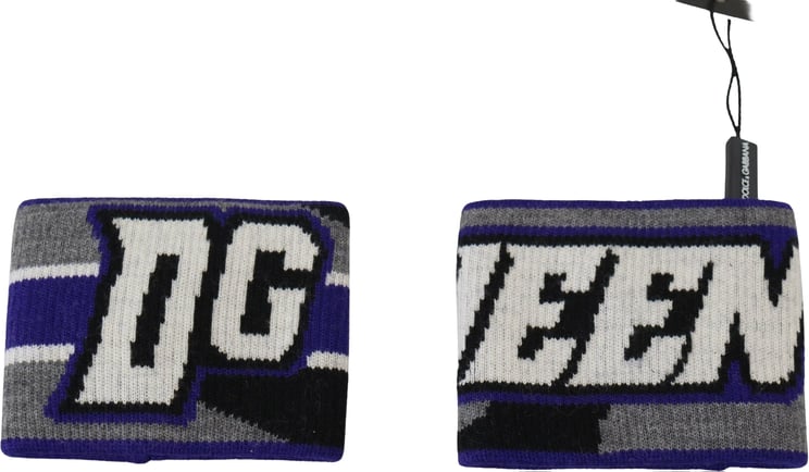 Dolce & Gabbana Dolce & Gabbana Purple Logo Two Piece Set Wristband
