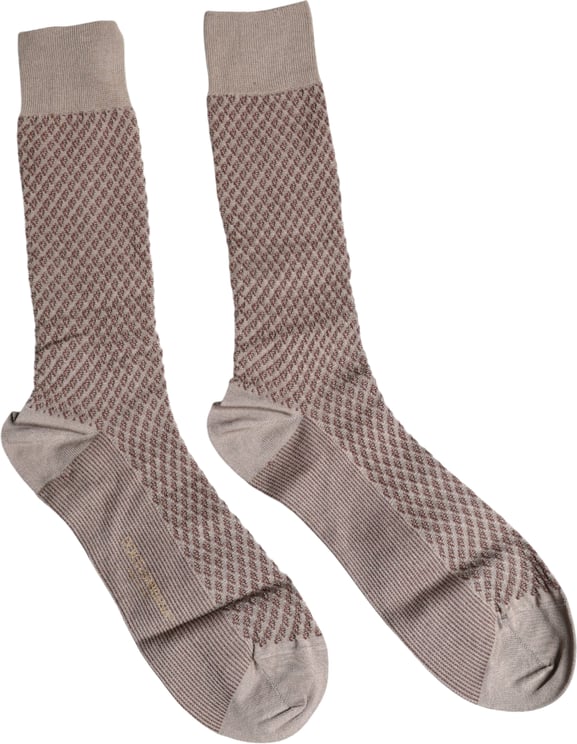 Dolce & Gabbana Dolce & Gabbana Brown Solid DG Logo Mid Calf Men Socks