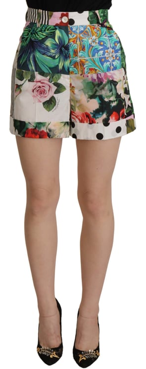 Dolce & Gabbana Dolce & Gabbana Multicolor High Waist Hot Pants Shorts