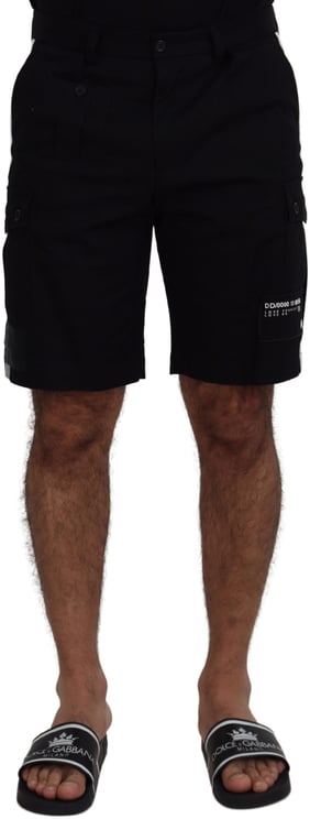 Dolce & Gabbana Dolce & Gabbana Black Bermuda Cargo Casual Shorts