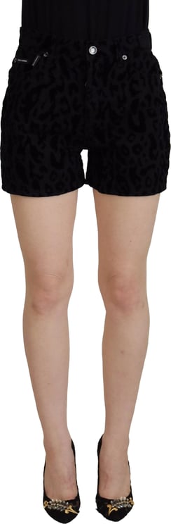 Dolce & Gabbana Dolce & Gabbana Black Denim Cotton Stretch Hot Pants Shorts
