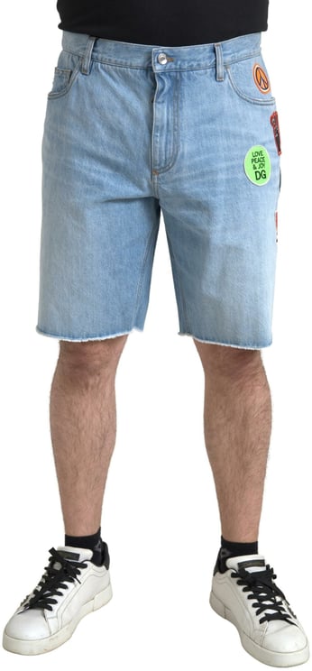 Dolce & Gabbana Dolce & Gabbana Light Blue Cotton Men Bermuda Denim Shorts