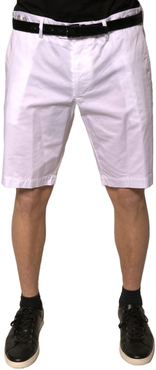 Dolce & Gabbana Dolce & Gabbana White Chinos Cotton Stretch Casual Shorts